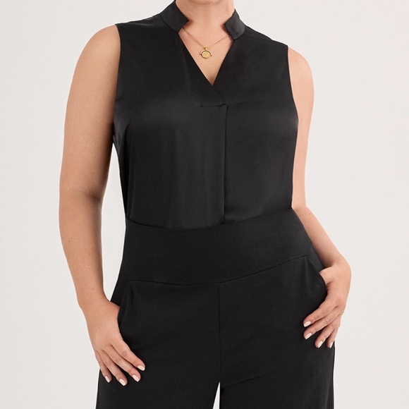CAbi Black Sleeveless Epitome Top sz Large - Picture 1 of 7